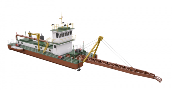 Земснаряд 3000/72. Дизельный. Морской. Изготовление